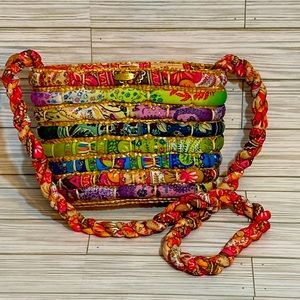 Cappella Straworld Bag Purse Mid-Zip Closure Dorfman 2012 19" Strap Crossbody NH